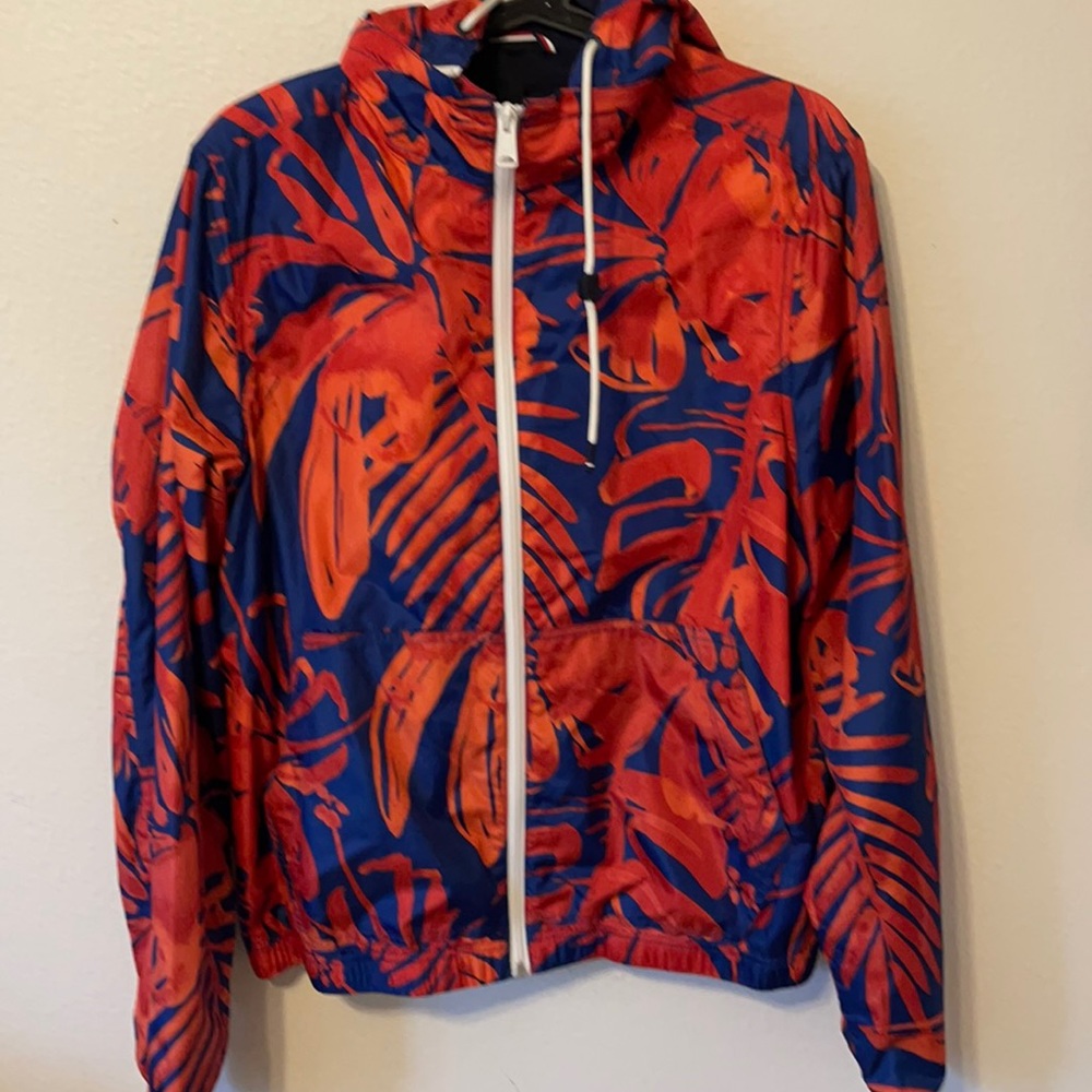 Tommy Hilfiger Leaf Print Windbreaker Jacket